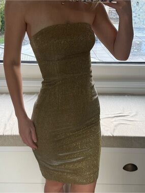 House of CB Gold Iridescent Bodycon Dress